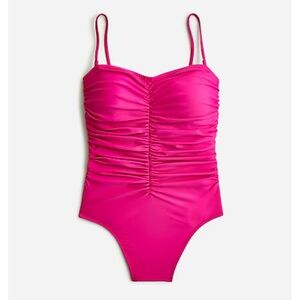 J. Crew Ruched Sweetheart One Piece Swimsuit sz. 2
